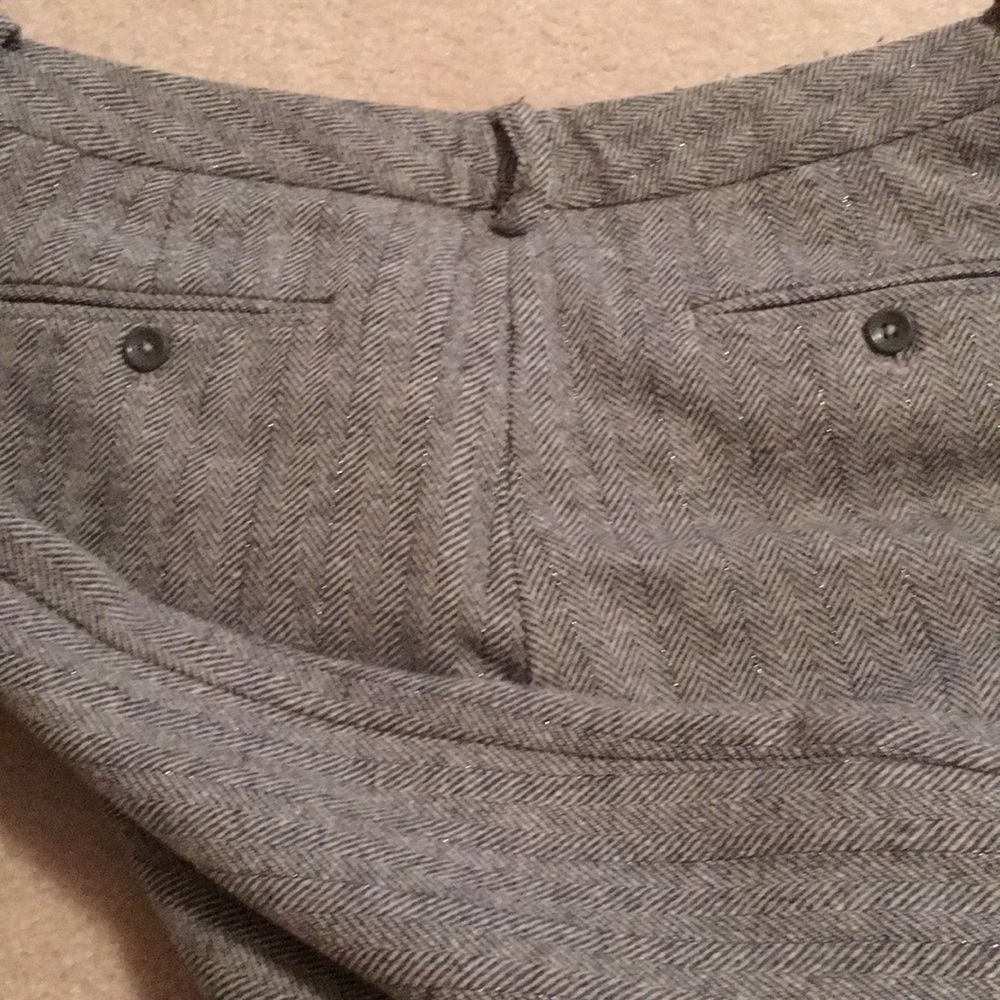 Express Editor Gray Wool Pants Size 8 Sparkles! - image 3